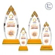 Fortier VividPrint™ Award on Entwhistle Base - Amber | https://www.bestnamebadges.com