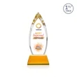 Fortier VividPrint™ Award on Entwhistle Base - Amber | https://www.bestnamebadges.com