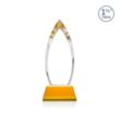 Fortier VividPrint™ Award on Entwhistle Base - Amber | https://www.bestnamebadges.com