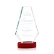 Kingsley Award on Alberton Base - Red | https://www.bestnamebadges.com
