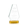 Kingsley Award on Alberton Base - Amber | https://www.bestnamebadges.com