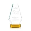 Kingsley Award on Alberton Base - Amber | https://www.bestnamebadges.com