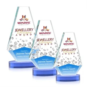 Kingsley VividPrint™ Award on Alberton Base - Sky Blue | https://www.bestnamebadges.com