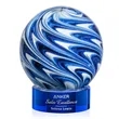 Naples Award on Stanrich Base - Blue | https://www.bestnamebadges.com