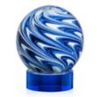 Naples Award on Stanrich Base - Blue | https://www.bestnamebadges.com