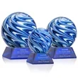 Naples Award on Sheffield Base - Blue | https://www.bestnamebadges.com