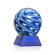 Naples Award on Sheffield Base - Blue | https://www.bestnamebadges.com