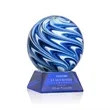 Naples Award on Sheffield Base - Blue | https://www.bestnamebadges.com