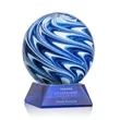 Naples Award on Sheffield Base - Blue | https://www.bestnamebadges.com
