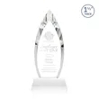 Fortier Award on Entwhistle Base - Clear | https://www.bestnamebadges.com