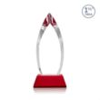 Fortier Award on Entwhistle Base - Red | https://www.bestnamebadges.com