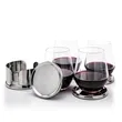 Baldoni Coasters & Reina Stemless Wine Set | https://www.bestnamebadges.com
