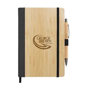 Forleo Bamboo Notebook/Lucky Pen | https://www.bestnamebadges.com