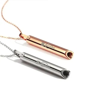 Whistle Pendant Necklace for Anxiety Yoga and Meditation