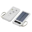 Solar Powered Portable Power Bank with Built-in Cables | https://www.bestnamebadges.com