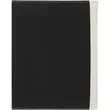 7" x 9" White Leatherette & Black Canvas Portfolio | https://www.bestnamebadges.com