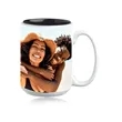 15 oz. Glossy Two-Tone Custom Photo Mug | https://www.bestnamebadges.com