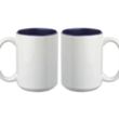 15 oz. Glossy Two-Tone Custom Photo Mug | https://www.bestnamebadges.com
