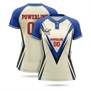 Women's 2-Button Baseball Jersey Interlock 200G