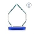 Royal Diamond VividPrint™ Award on Alberton Base - Blue | https://www.bestnamebadges.com