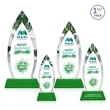 Fortier VividPrint™ Award on Entwhistle Base - Green | https://www.bestnamebadges.com