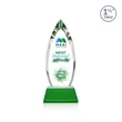 Fortier VividPrint™ Award on Entwhistle Base - Green | https://www.bestnamebadges.com