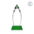 Fortier VividPrint™ Award on Entwhistle Base - Green | https://www.bestnamebadges.com