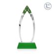 Fortier VividPrint™ Award on Entwhistle Base - Green | https://www.bestnamebadges.com
