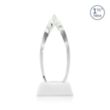 Fortier Award on Entwhistle Base - White | https://www.bestnamebadges.com