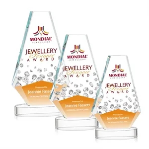 Kingsley VividPrint™ Award on Alberton Base - Clear | https://www.bestnamebadges.com