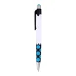 Union Printed - Hive Stylus White Barrels Click Pen   | https://www.bestnamebadges.com