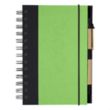 ECO-INSPIRED SPIRAL NOTEBOOK & PEN | https://www.bestnamebadges.com