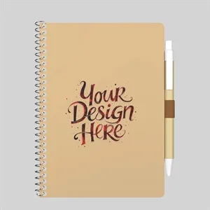 Spiral Notebook with Pen | https://www.bestnamebadges.com