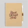 Spiral Notebook with Pen | https://www.bestnamebadges.com