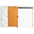 9 1/2" x 12" Leatherette Marble Portfolio with Zipper | https://www.bestnamebadges.com