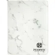 9 1/2" x 12" Leatherette Marble Portfolio with Zipper | https://www.bestnamebadges.com