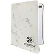 9 1/2" x 12" Leatherette Marble Portfolio with Zipper | https://www.bestnamebadges.com