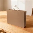 Natural Kraft Euro Tote Bag W/ Rope Handle 15.7"x11.8"x6" | https://www.bestnamebadges.com