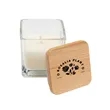 Mini Candle With Bamboo Lid | https://www.bestnamebadges.com