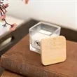 Mini Candle With Bamboo Lid | https://www.bestnamebadges.com