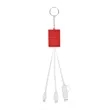 Multi-Charging Cable USB Hub Keyring | https://www.bestnamebadges.com