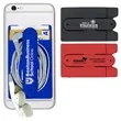 Two Function Soft Silicone Cell Phone Kickstand & Wallet | https://www.bestnamebadges.com