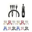 3 In 1 Fast Charging Cable With Key Loop | https://www.bestnamebadges.com