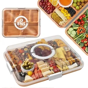 Charcuterie Board with Clear Lid