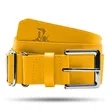 Custom Logo Faux Leather Baseball Belt | https://www.bestnamebadges.com