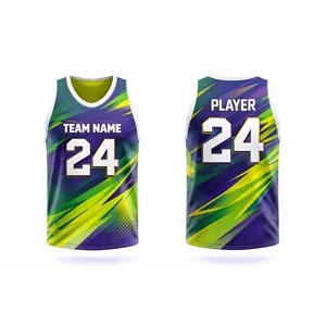 Unisex Sublimated UPF Mesh Reversible Basketball Jersey 5.5o