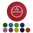 Double Side 4" Round PU Leather Coaster For Drinks | https://www.bestnamebadges.com
