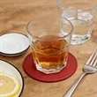 Double Side 4" Round PU Leather Coaster For Drinks | https://www.bestnamebadges.com
