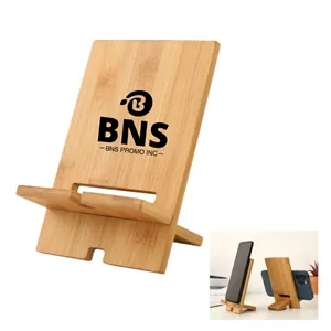 Creative Eco Friendly  Bamboo Mobile Holder Phone Stand