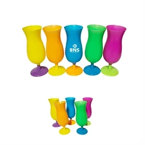 16oz Color Flute Plastic Champagne Glass